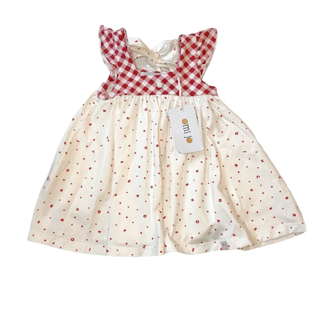 New! Omi Jo WDW Aunt Heart Tunic Dress Red Gingham 18M - Picture 1 of 6